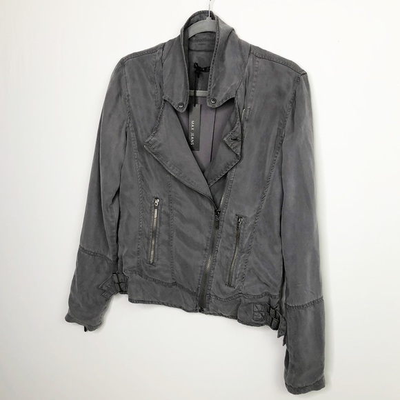 MAX jeans gray Moto jacket - Picture 9 of 10